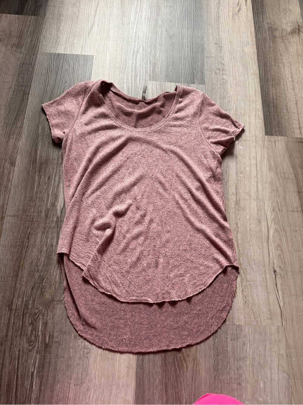 BKE Women's Scoop Neck Hi-Low Tunic Top - Mauve Pink